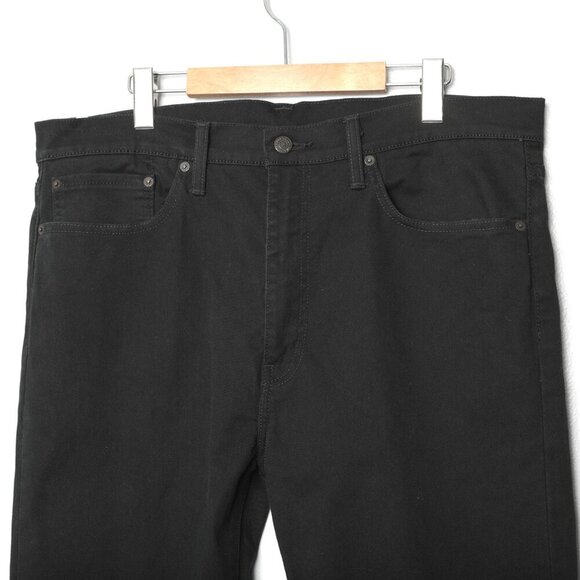 Levi's 522 Men's Slim Taper Fit Jeans Jet Black Denim Stretch Classic Casual 36 - Picture 6 of 13